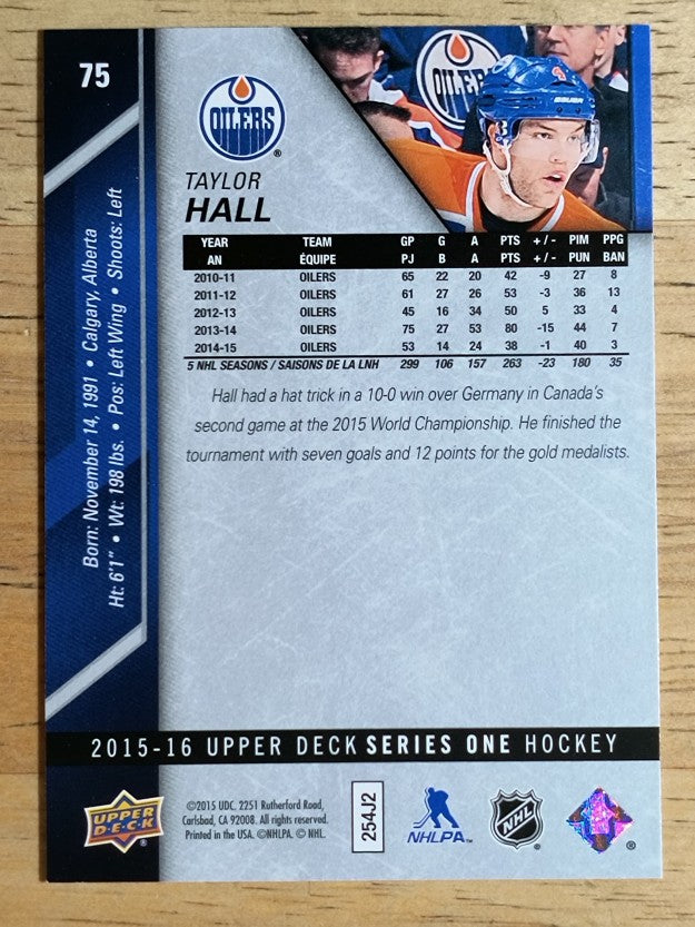 2015-16 Upper Deck #75 Taylor Hall