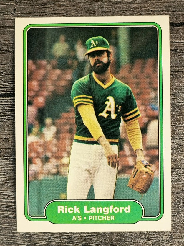 1982 Fleer #98 Rick Langford