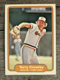 1982 Fleer #160 Terry Crowley