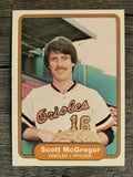 1982 Fleer #172 Scott McGregor