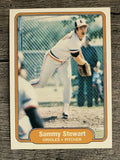 1982 Fleer #180 Sammy Stewart