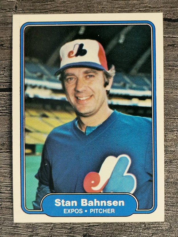1982 Fleer #183 Stan Bahnsen