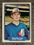 1982 Fleer #193 Charlie Lea