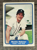 1982 Fleer #268 Richie Hebner