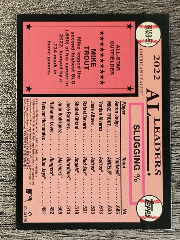 2024 Topps '89 Topps All Star Foil #89ASB50 Mike Trout