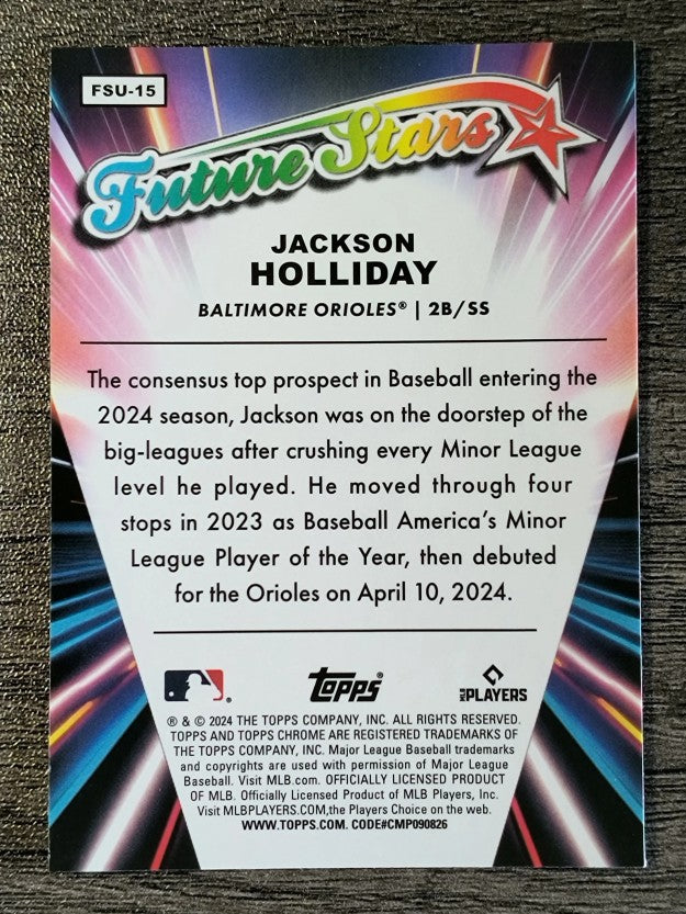 2024 Topps Chrome Update Future Stars #FSU15 Jackson Holliday