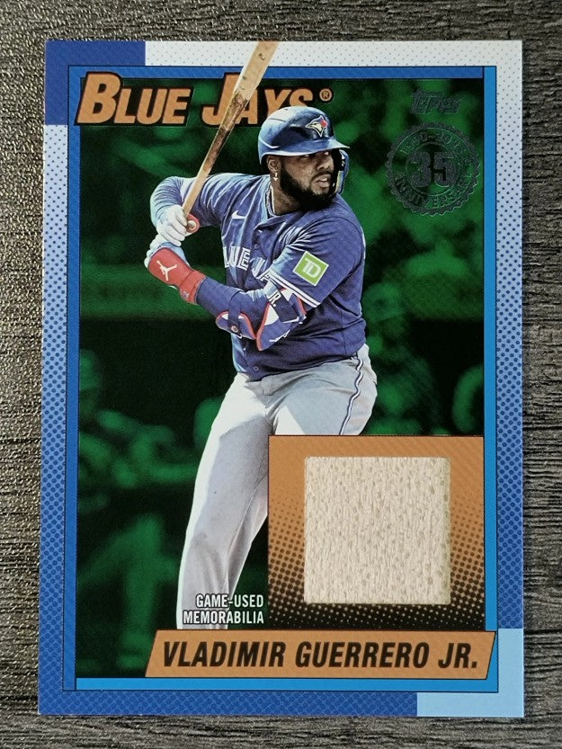2025 Topps Update '90 Topps Relics Green #90RUVG Vladimir Guerrero Jr.