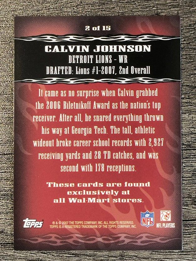 2007 Topps Red Hot Rookies #2 Calvin Johnson