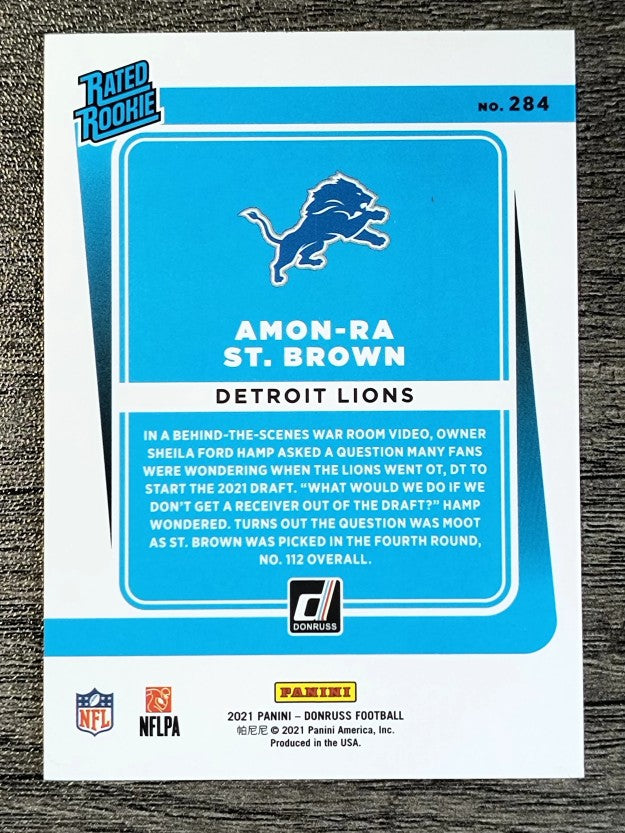 2021 Donruss #284 Amon-Ra St. Brown RR RC
