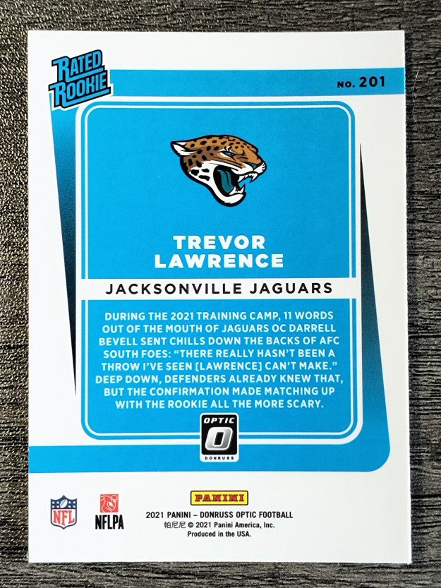 2021 Donruss Optic #201 Trevor Lawrence RR RC