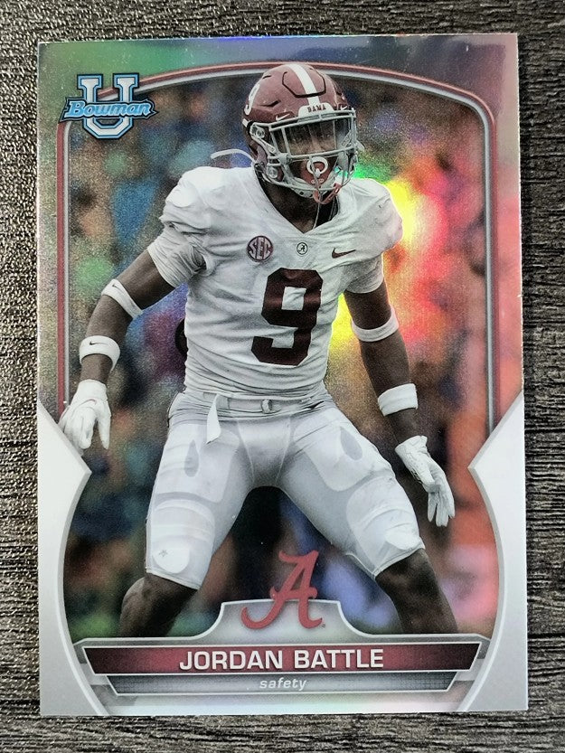 2022 Bowman Chrome University Refractors #27 Jordan Battle