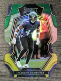 2022 Select Prizm Green and Yellow Die Cut #109 Marlon Humphrey