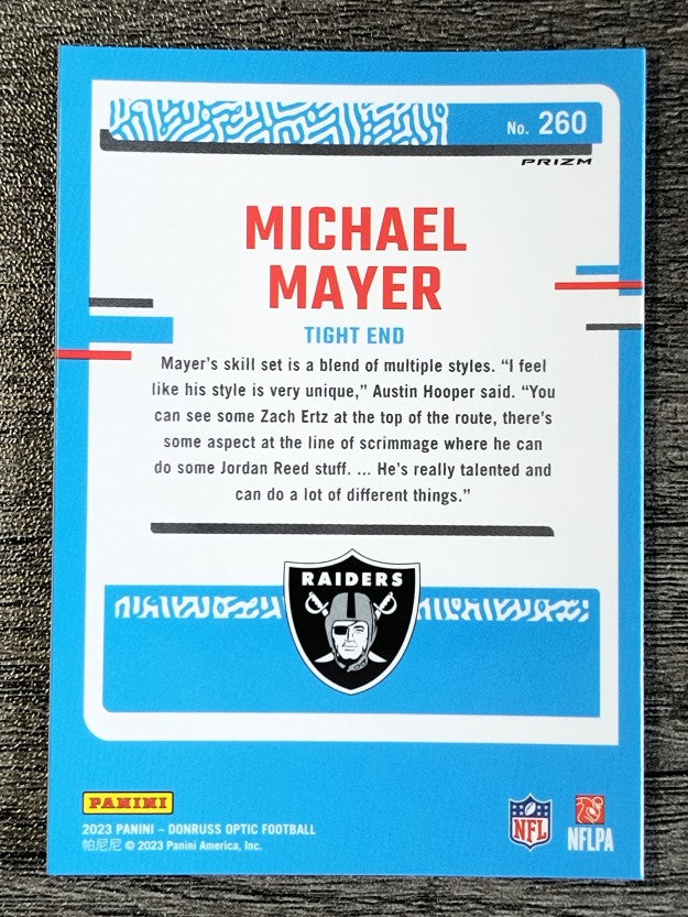 2023 Donruss Optic Blue Hyper #260 Michael Mayer RR