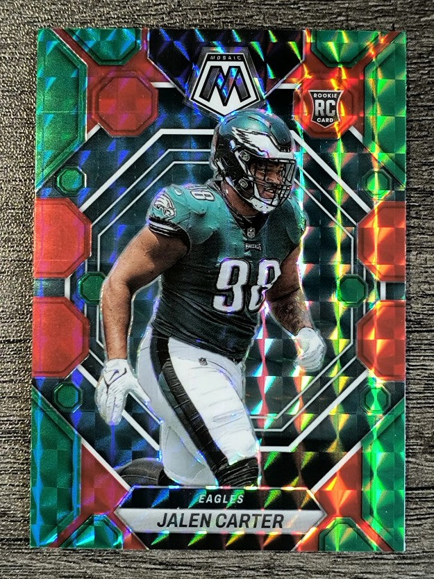 2023 Panini Mosaic Mosaic Choice Red and Green #328 Jalen Carter