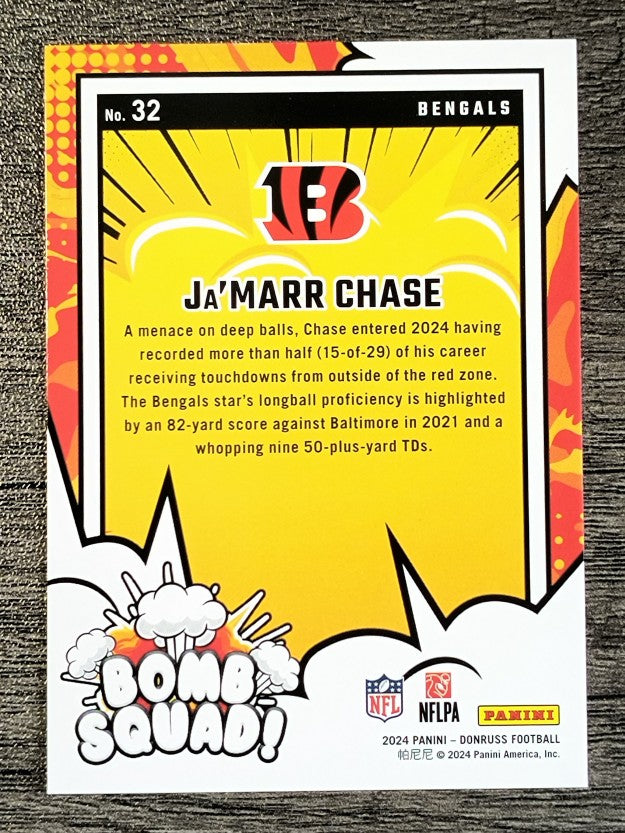 2024 Donruss Bomb Squad #32 Ja'Marr Chase