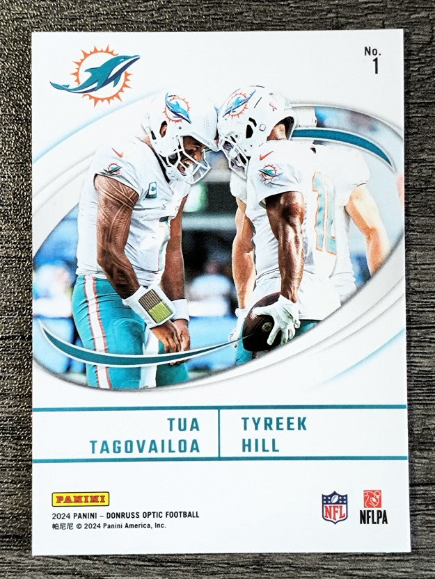 2024 Donruss Optic Best Tuddys #1 Tua Tagovailoa/Tyreek Hill