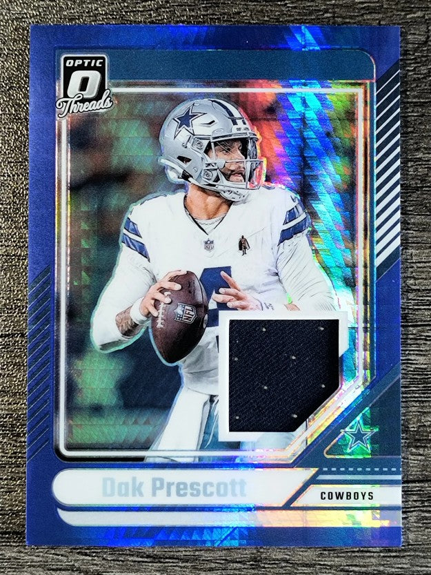 2024 Donruss Optic Donruss Threads Blue Hyper #2 Dak Prescott