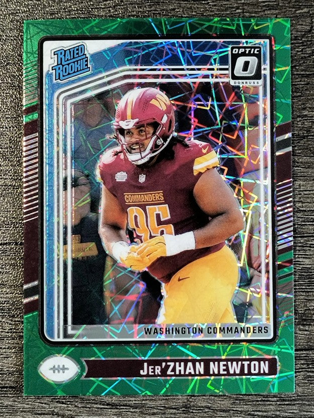 2024 Donruss Optic Green Velocity #252 Jer'Zhan Newton RR