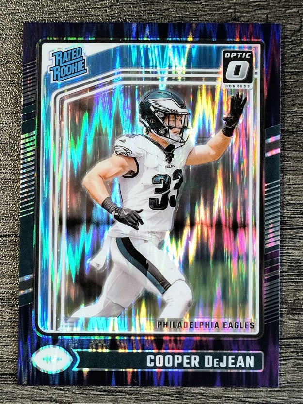 2024 Donruss Optic Purple Shock #221 Cooper DeJean RR