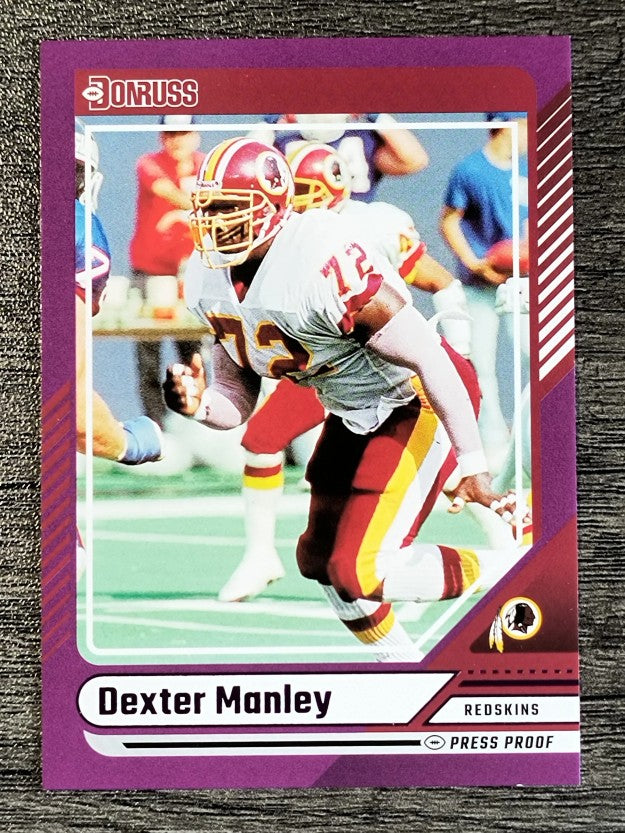 2024 Donruss Press Proof Purple #156 Dexter Manley