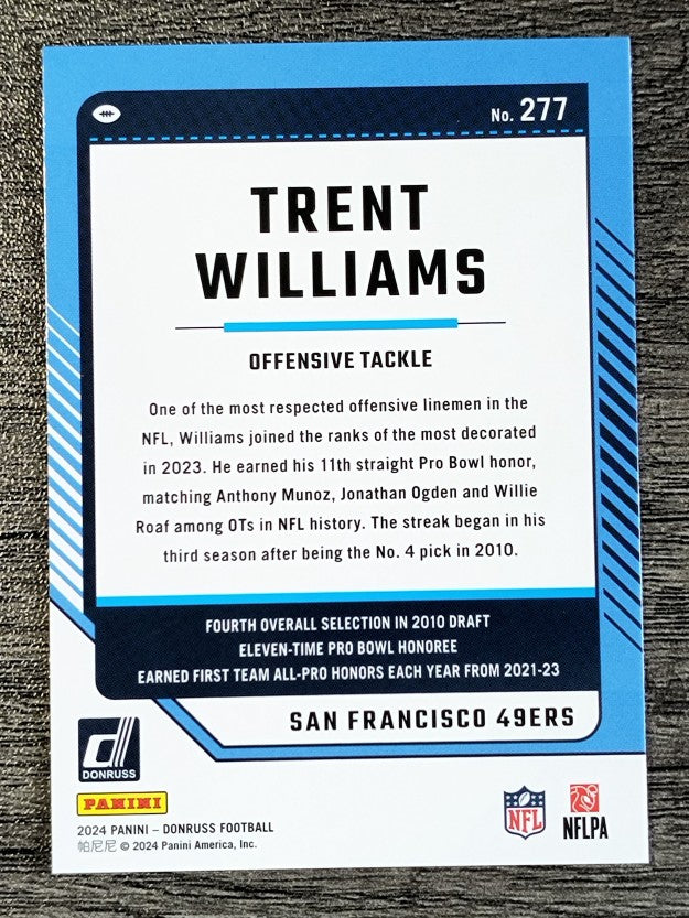2024 Donruss Press Proof Red #277 Trent Williams