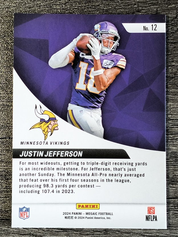 2024 Panini Mosaic Elevate #12 Justin Jefferson