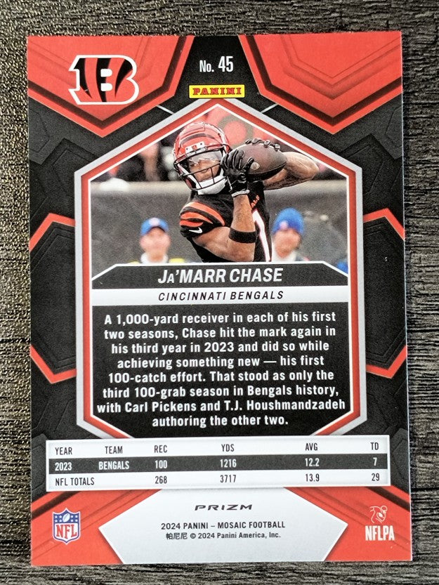 2024 Panini Mosaic Mosaic #45 Ja'Marr Chase (EX)