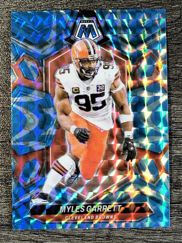 2024 Panini Mosaic Mosaic Reactive Blue #55 Myles Garrett