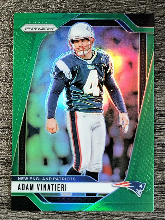 2024 Panini Prizm Prizms Green #199 Adam Vinatieri
