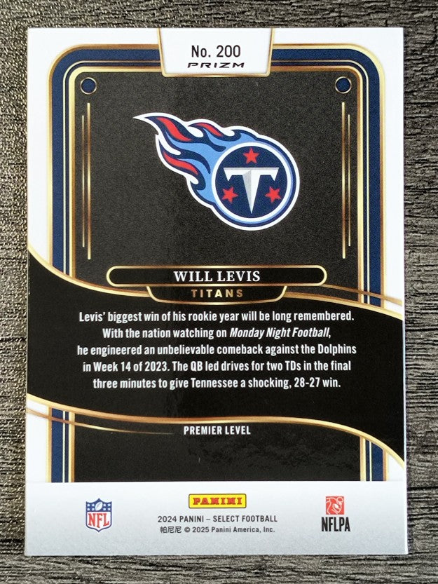 2024 Select Prizm Red and Blue Shock #200 Will Levis