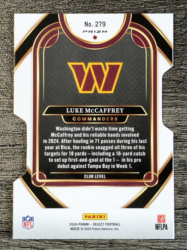 2024 Select Prizm Silver Die Cut #279 Luke McCaffrey