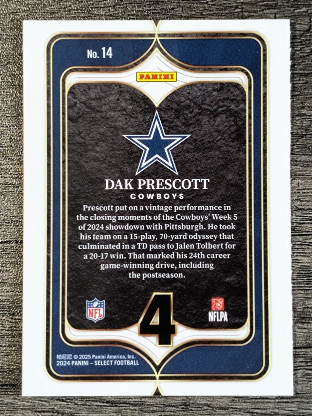 2024 Select Select Numbers #14 Dak Prescott