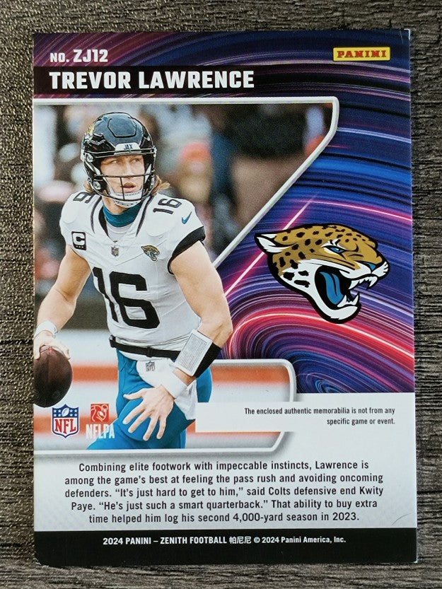 2024 Zenith Z Jersey #12 Trevor Lawrence (EXMT)