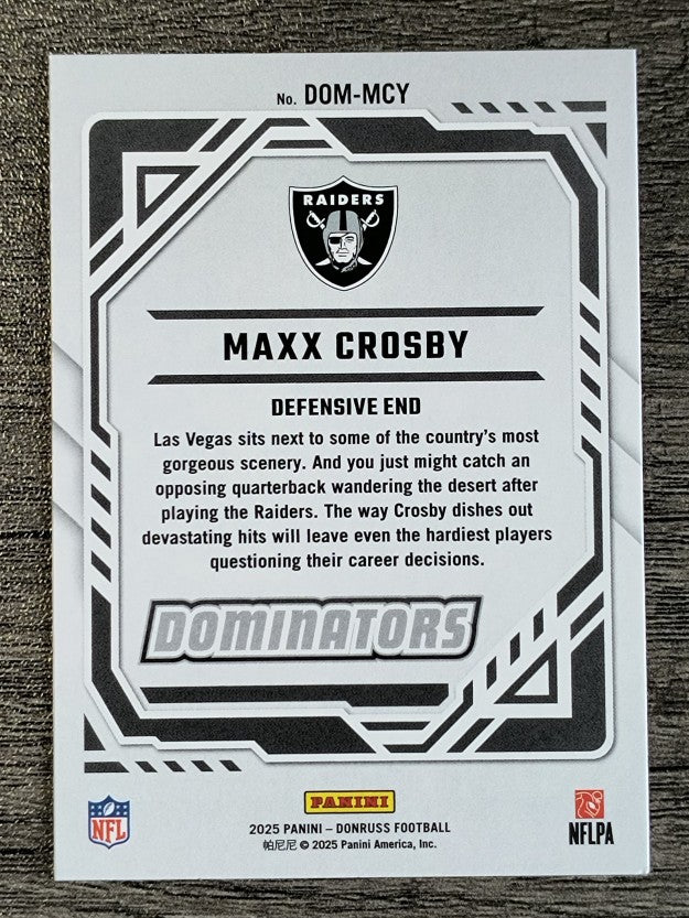 2025 Donruss Dominators #39 Maxx Crosby