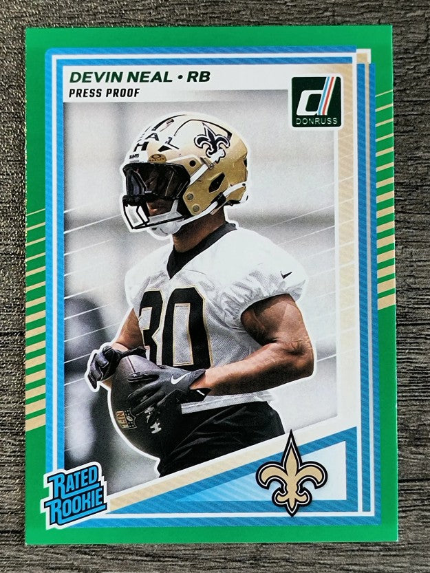 2025 Donruss Press Proof Green #359 Devin Neal RR