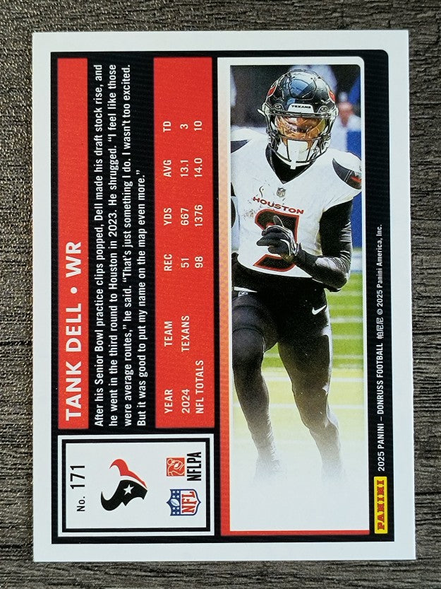 2025 Donruss Press Proof Purple #171 Tank Dell