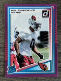 2025 Donruss Press Proof Purple #396 Will Johnson RR