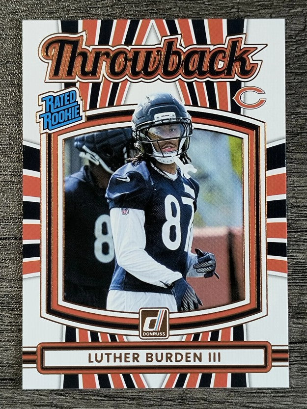 2025 Donruss Rated Rookies Throwback #42 Luther Burden III