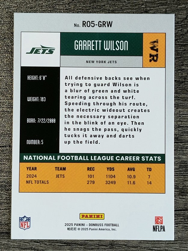 2025 Donruss Retro '05 #14 Garrett Wilson