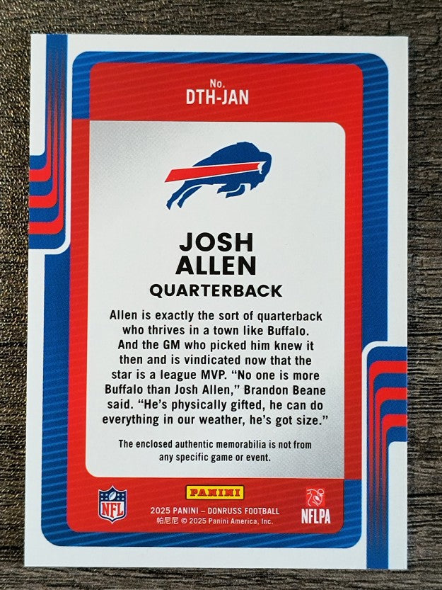 2025 Donruss Threads #6 Josh Allen