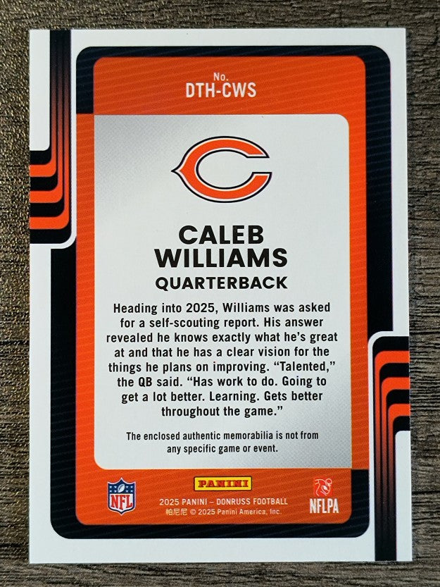 2025 Donruss Threads #8 Caleb Williams