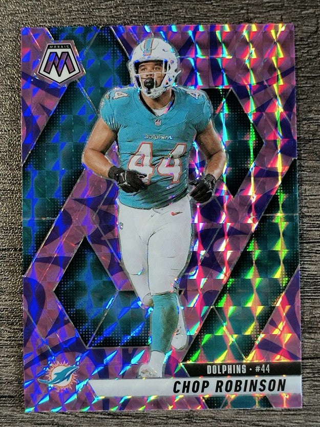 2025 Panini Mosaic Mosaic Reactive Purple #20 Chop Robinson