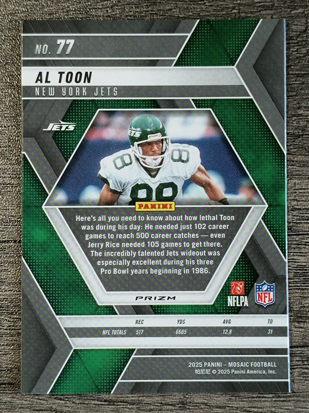 2025 Panini Mosaic Mosaic Reactive Purple #77 Al Toon