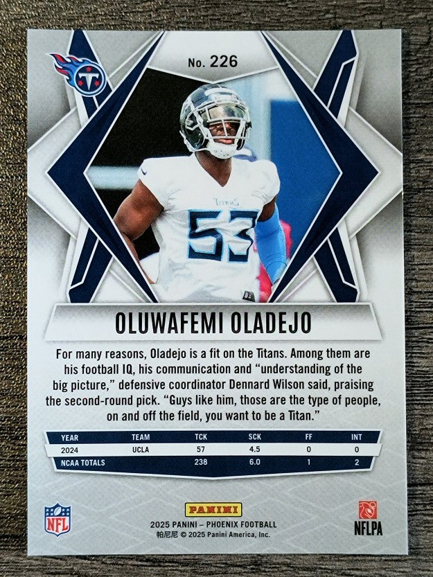 2025 Panini Phoenix Silver Pyramids #226 Oluwafemi Oladejo