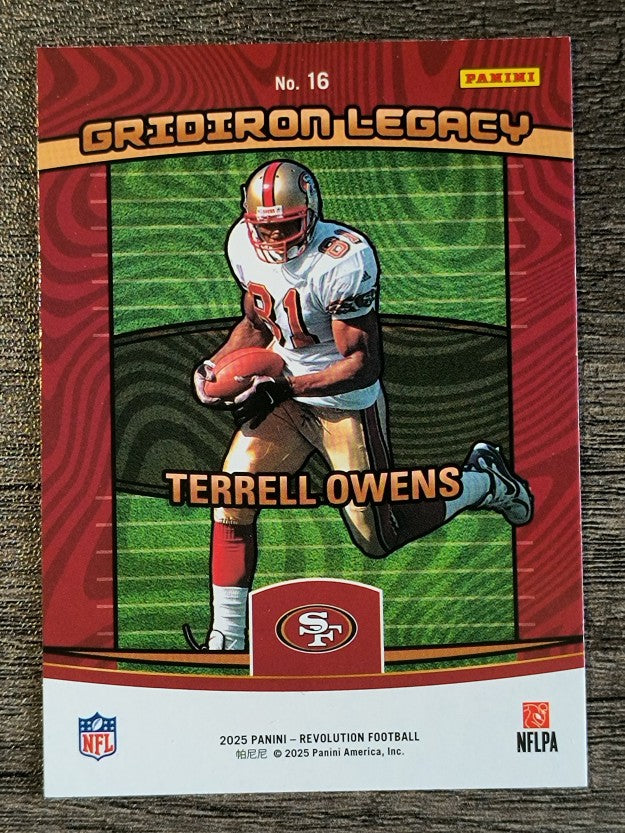 2025 Panini Revolution Gridiron Legacy #16 Terrell Owens