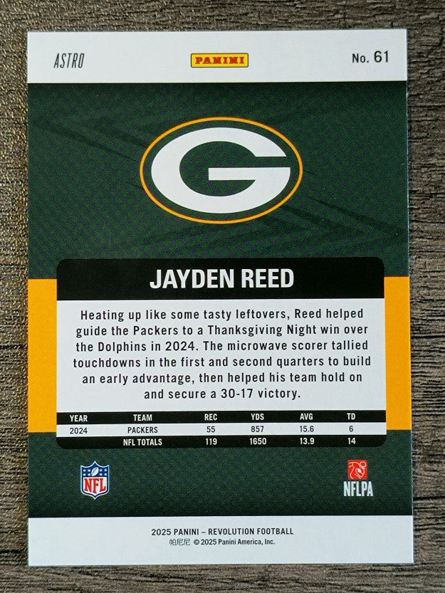 2025 Panini Revolution Red Astro #61 Jayden Reed