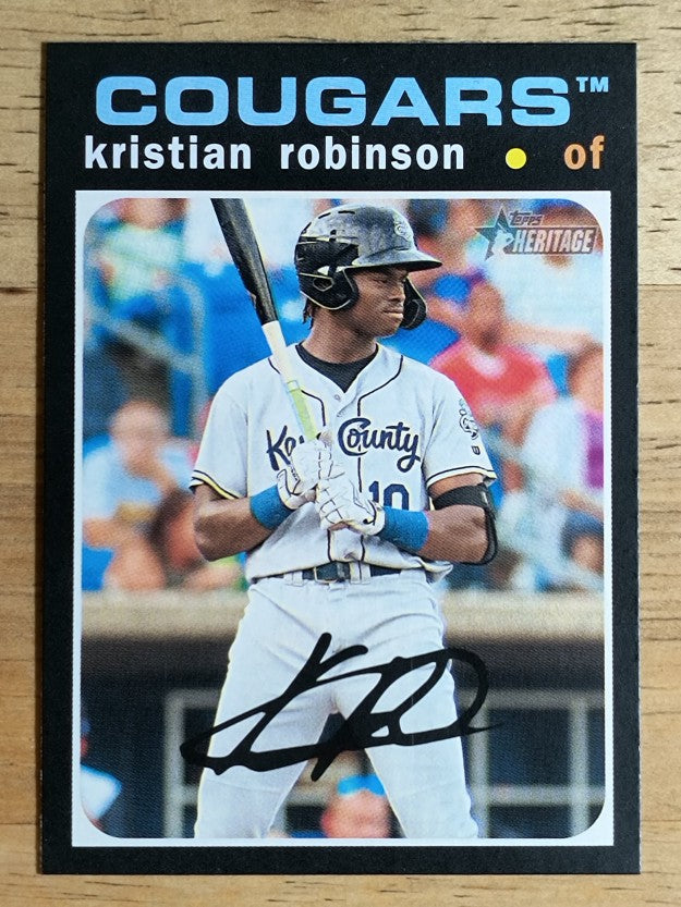 2020 Topps Heritage Minors #116 Kristian Robinson