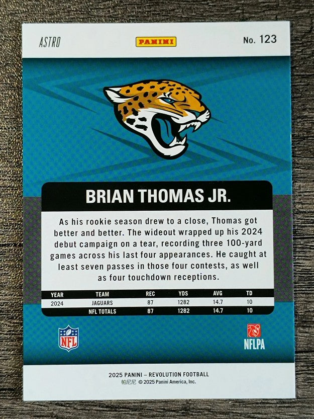 2025 Panini Revolution Red Astro #123 Brian Thomas Jr.