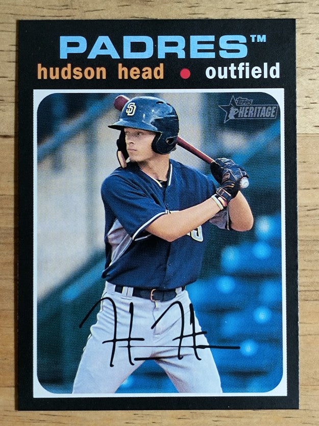 2020 Topps Heritage Minors #174 Hudson Head