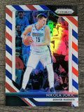 2018-19 Panini Prizm Prizms Red White and Blue #92 Nikola Jokic